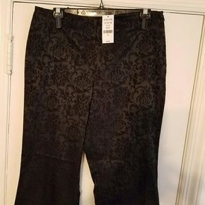 New York & Company Black Damask NWT Size 10 pants